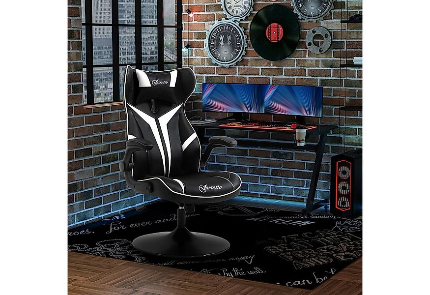 Vinsetto Schreibtischstuhl ergonomischer Gaming Stuhl, mit Wippfunktion (Co günstig online kaufen