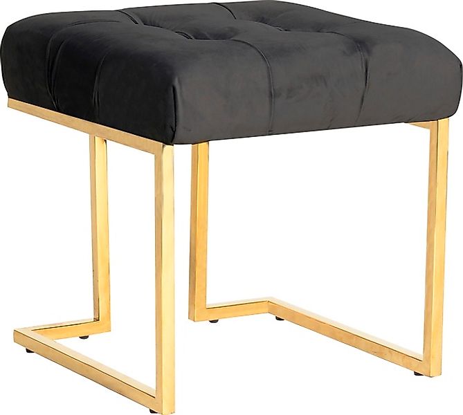 Kayoom Sitzhocker »Hocker Rare, Edler Touch durch goldenes Gestell«, (1 St. günstig online kaufen