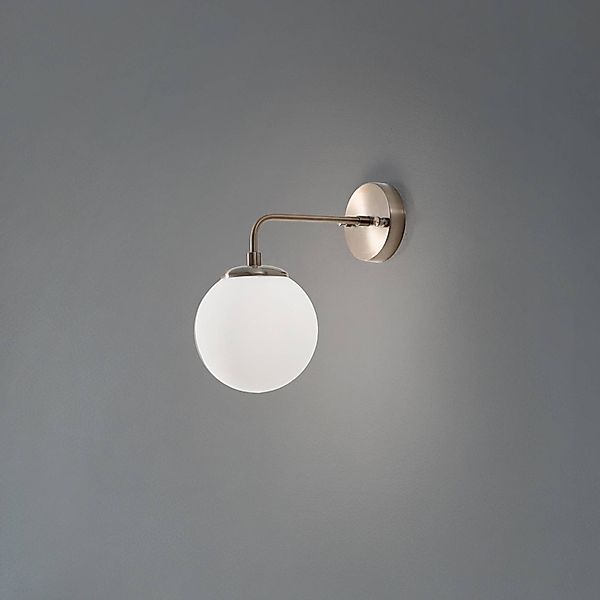 Wandleuchte Viran, goldfarben antik, Glas, Höhe 25 cm, E14 günstig online kaufen