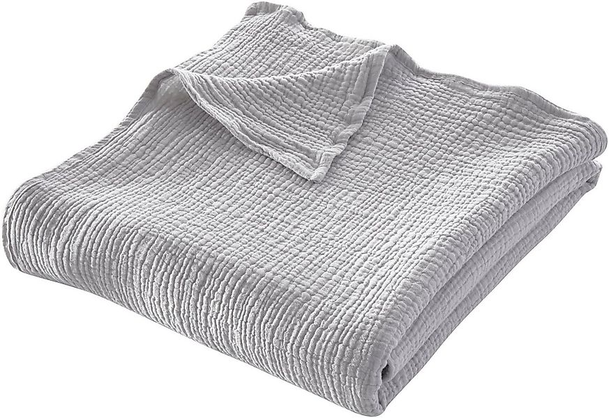 Wohndecke HEVIN, LeGer Home by Lena Gercke, Tagesdecke im Baumwoll-Crinkle- günstig online kaufen