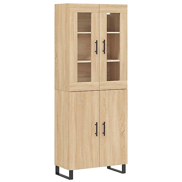 vidaXL Highboard Sonoma-Eiche 69,5x34x180 cm Holzwerkstoff 3198236 günstig online kaufen
