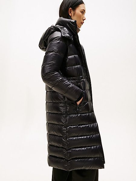 Tommy Hilfiger Steppmantel GLOSS HW DOWN WAIST REG MAXI in leicht glänzende günstig online kaufen