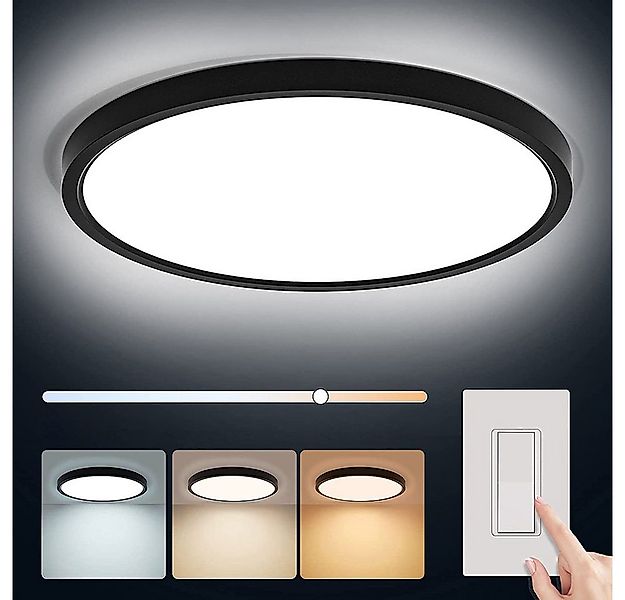 Qualra LED Deckenleuchte 3000K/4000K/6000K Dimmbar LED Deckenlampe Panel De günstig online kaufen