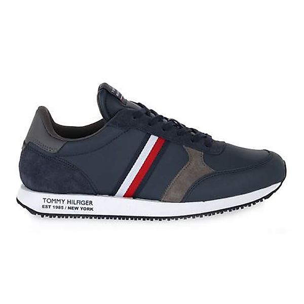 Tommy Hilfiger Runner Lo Leather Schuhe EU 42 Navy Blue günstig online kaufen