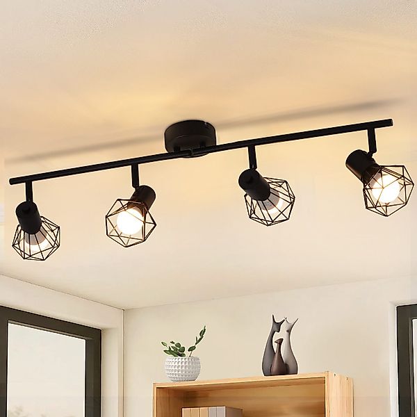 Nettlife Deckenstrahler Wohnzimmer Schwarz 2/3/4/5 Flammig günstig online kaufen