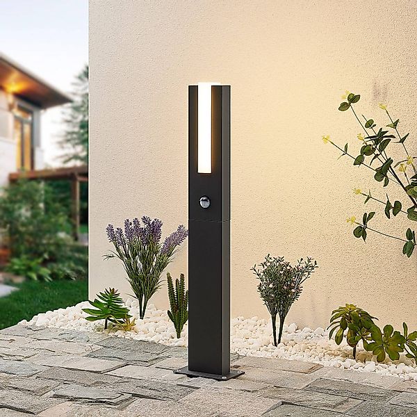Lucande LED-Wegelampe Virgalia, Bewegungsmelder, 65 cm, IP54 günstig online kaufen