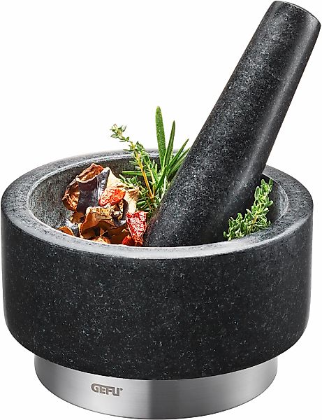 GEFU Mörser "X-PLOSION" Granit, Edelstahl, Ø 14 cm günstig online kaufen