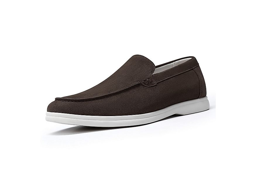 Allthemen Loafer aus Wildlederoptik Mokassins Herren Slipper casual Halbsch günstig online kaufen