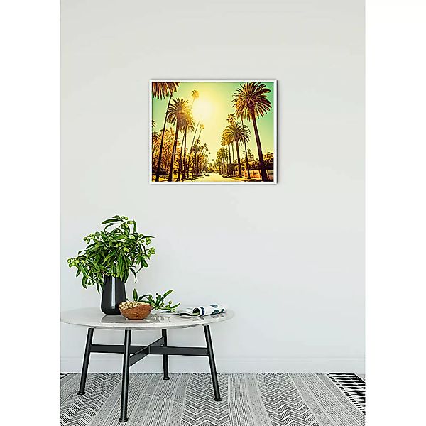 KOMAR Wandbild - Palm Alley - Größe: 70 x 50 cm mehrfarbig Gr. one size günstig online kaufen