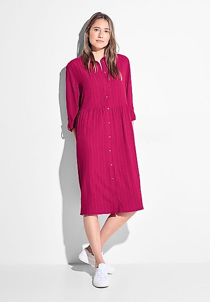 CECIL Blusenkleid mit Streifen-Struktur günstig online kaufen