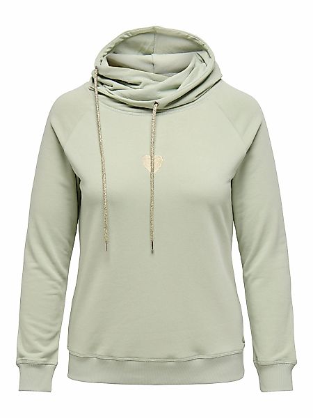 ONLY CARMAKOMA Kapuzensweatshirt "CARMADDIE L/S HOODIE SWT JRS" mit Glitzer günstig online kaufen