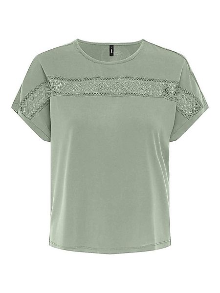 ONLY Kurzarmshirt ONLFREE LIFE S/S LACE PANEL TOP JRS günstig online kaufen