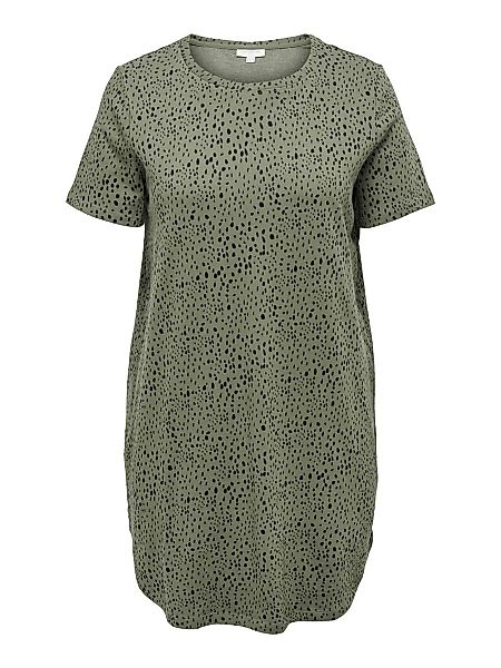 ONLY Curvy Print Kleid Damen Grün günstig online kaufen