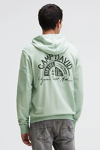 CAMP DAVID Kapuzensweatjacke mit Ärmeltasche günstig online kaufen