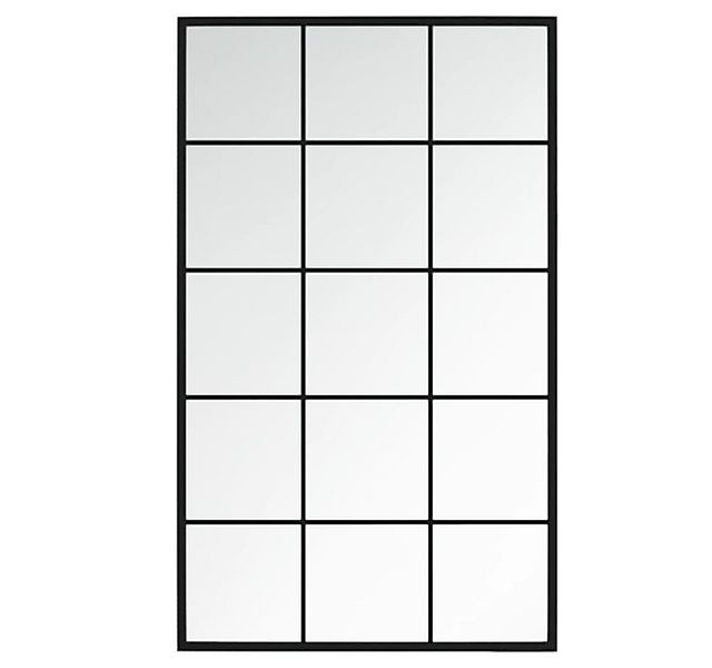 DOTMALL Wandspiegel Wandspiegel Schwarz 100x60 cm Metall günstig online kaufen