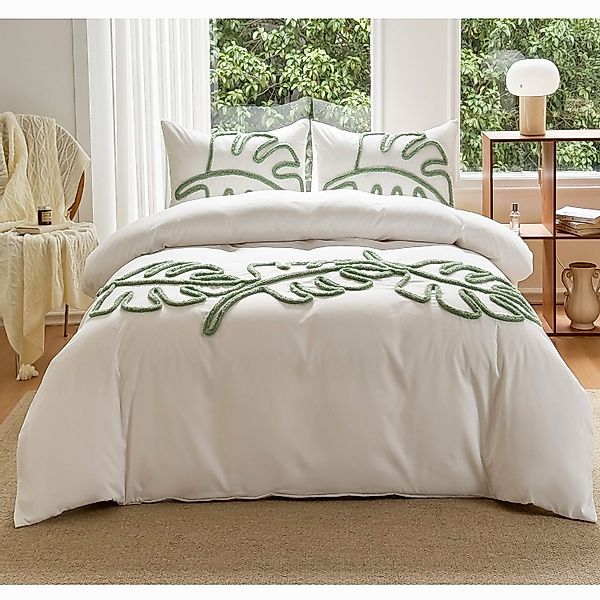 ibettertec Bettwäsche Getuftet Bettwäsche Set 135X200cm,200x200cm günstig online kaufen