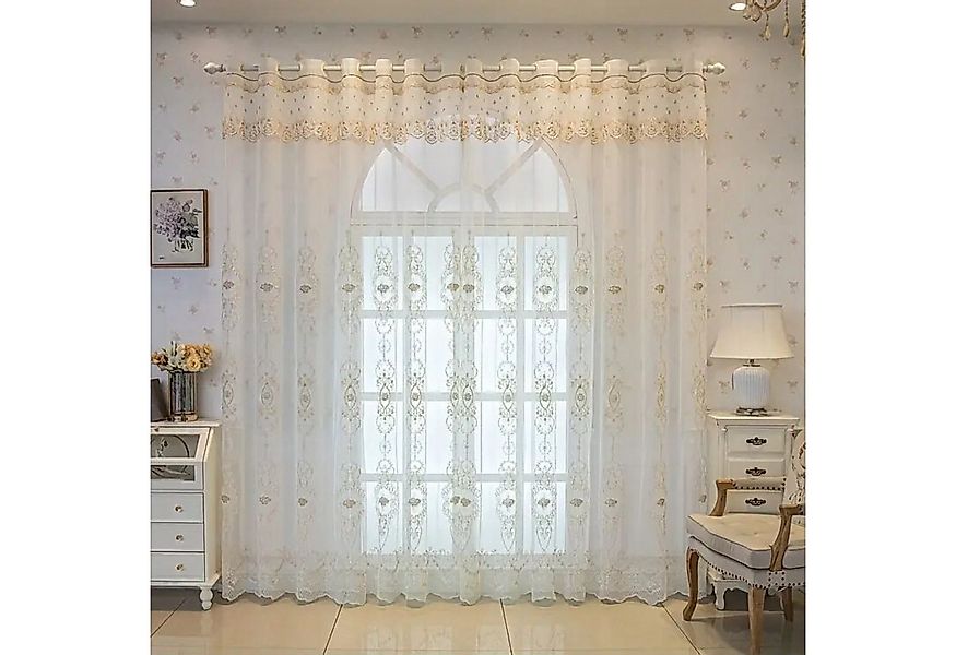 BYSURE Gardine (2 St), Ösen, transparent, Jacquard-Vorhänge günstig online kaufen