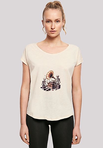 F4NT4STIC T-Shirt "Gothic Skeleton Vintage Plattenspieler" Premium Qualität günstig online kaufen
