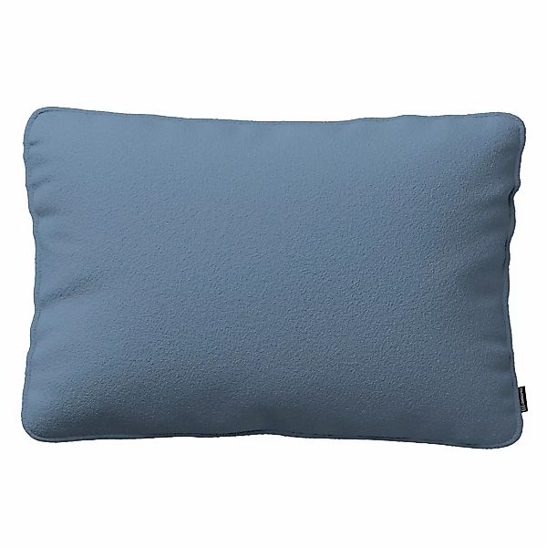Kissenhülle Gabi mit Paspel 60x40cm, blau, 60 x 40 cm, Bouclé (702-86) günstig online kaufen
