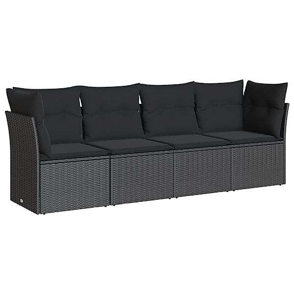 vidaXL Gartenlounge-Set 4-tlg. Garten-Sofagarnitur mit Kissen günstig online kaufen