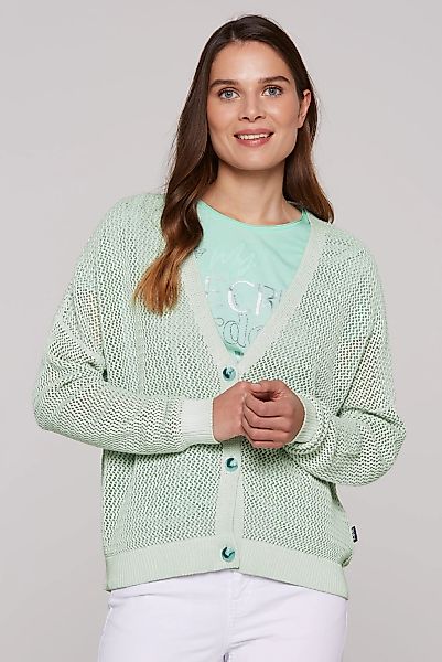 SOCCX Strickjacke mit Baumwolle günstig online kaufen