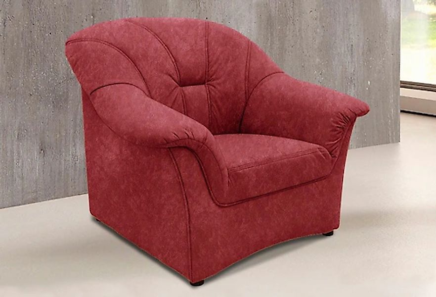 DOMO collection Sessel »Papenburg zeitlose Rückensteppung, elegante Armlehn günstig online kaufen