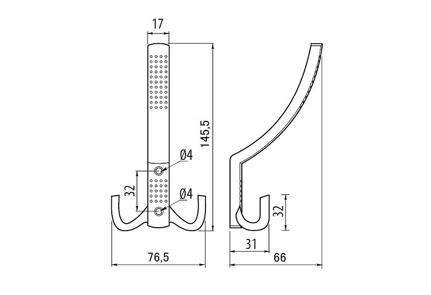 SO-TECH® Garderobenhaken JASMIN STRONG - extra stabile Ausführung (1 St), V günstig online kaufen
