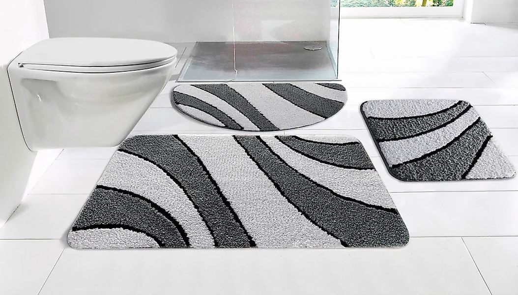 my home Badematte "Anna, Badvorleger, Badezimmer Teppich" Höhe 16 mm rutsch günstig online kaufen