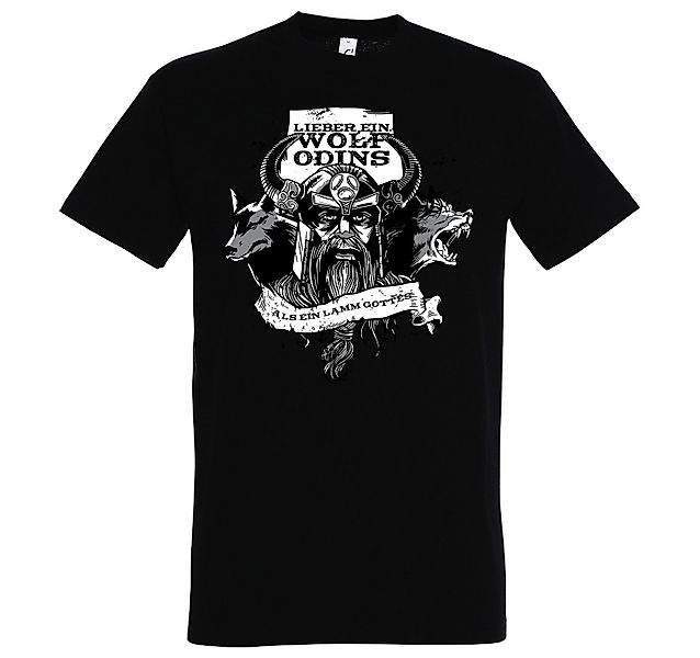 Youth Designz Print-Shirt "Lieber ein Wolf Odins" Herren T-Shirt mit lustig günstig online kaufen
