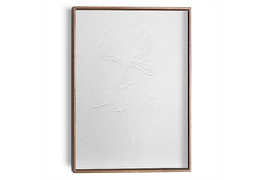 Reinders! Wandbild Ginkgo-Blätter, Wohnzimmer - Weiß - MDF - Blumen und Pfl günstig online kaufen