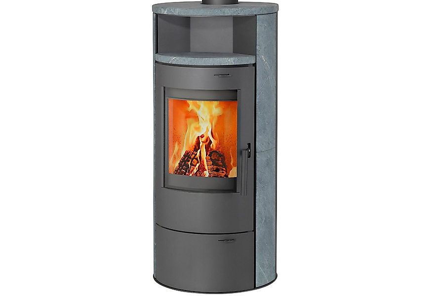 Thermia Kaminofen München V3 Gussgrau / Speckstein, 7 kW, Dauerbrand günstig online kaufen
