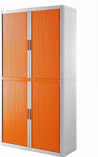 EASYOFFICE Aktenschrank Rollladenschrank easyoffice BxTxH 86x37,5x204cm wei günstig online kaufen