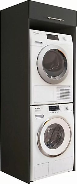 freiraum Waschmaschinenumbauschrank LAUNDREEZY in anthrazit - 67,5x200x67,5 günstig online kaufen