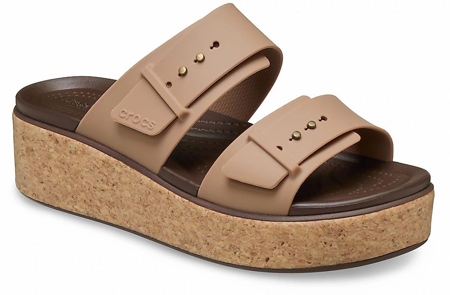 Crocs Brooklyn Cork Buckle Keilpantolette, Keilsandale, Plateausandale mit günstig online kaufen