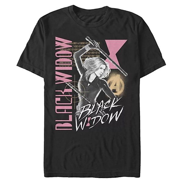 Marvel - Black Widow Retro - Männer T-Shirt günstig online kaufen