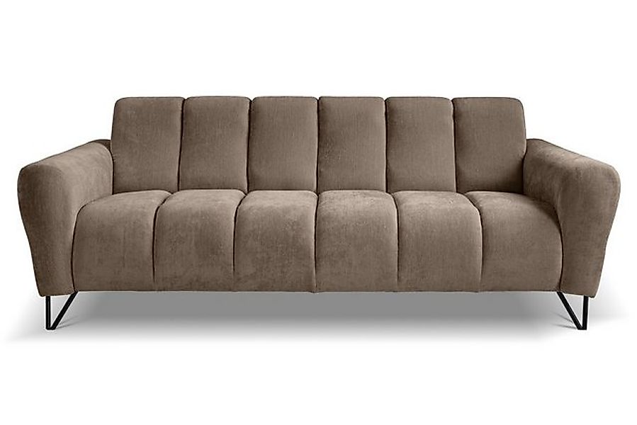 Beautysofa Sofa VOLARE, 3-Sitzer, viele Farbvarianten, ohne Schlaffunktion günstig online kaufen