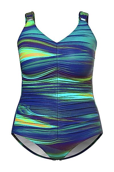 Ulla Popken Badeanzug Badeanzug Raffung Softcups recycelt günstig online kaufen