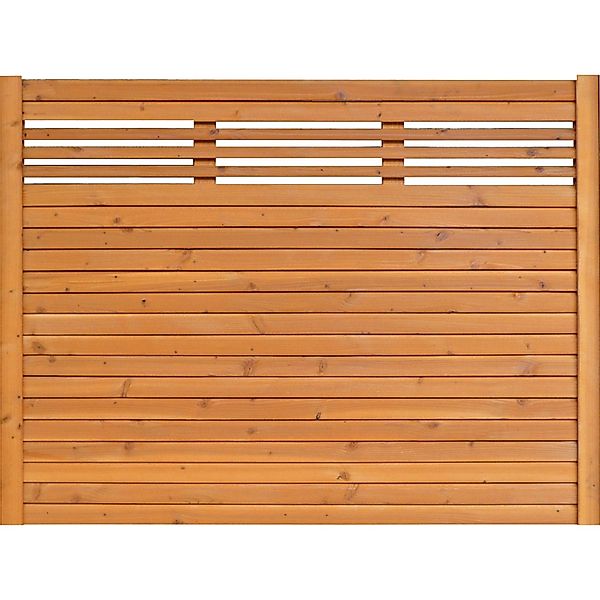 Sichtschutzzaun-Element Typ 138 180 cm x 135 cm Kirschbaumfarben günstig online kaufen
