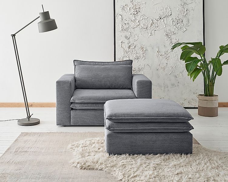Places of Style Polstersessel "PIAGGE", (2 tlg.), Hochwertiger Cord, Lovese günstig online kaufen