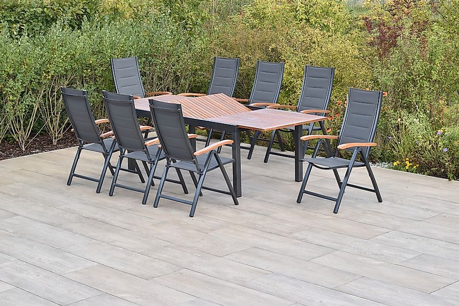 MERXX Garten-Essgruppe ""Paxos"" Set, 5-fach verstellbare Rückenlehne, gepo günstig online kaufen