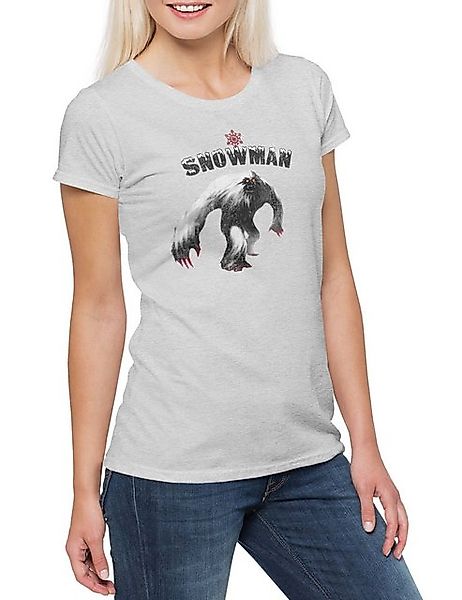 Urban Backwoods Print-Shirt Yeti II Damen T-Shirt Monster Bigfoot Creature günstig online kaufen