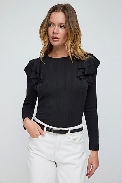 No Matter What Blusentop Bluse mit Rüschenärmeln günstig online kaufen