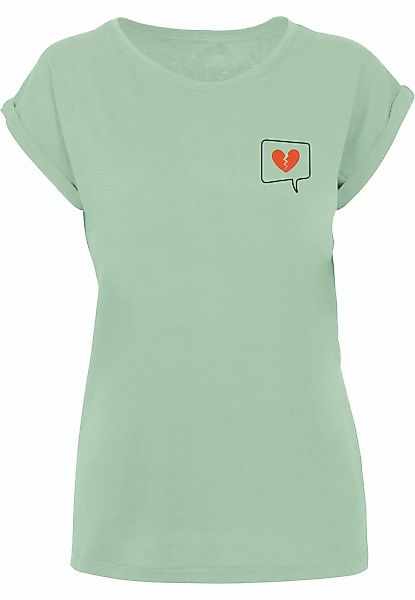 Merchcode T-Shirt "Merchcode Damen Ladies Heartbreak Extended Shoulder Tee" günstig online kaufen