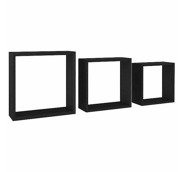 vidaXL Regal Würfelregale 3 Stk. Schwarz MDF, 3-tlg. günstig online kaufen