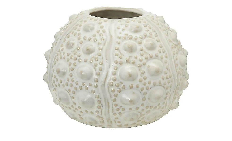 HOME STORY Vase  Seeigel ¦ beige ¦ Porzellan ¦ Maße (cm): H: 9,5  Ø: 13 Acc günstig online kaufen