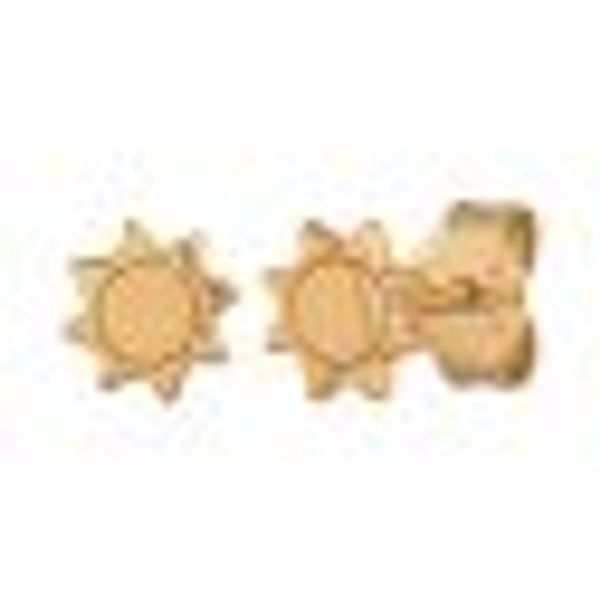 Ohrstecker 925 Sterling Silber gelb vergoldet Sonne günstig online kaufen