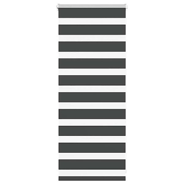 vidaXL Doppelrollo Schwarz 60x100 cm Stoffbreite 55,9 cm Polyester 4014201 günstig online kaufen