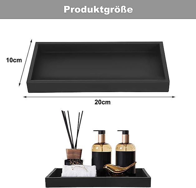 Coonoor Dekotablett Badezimmer Tablett Silikon Ablagetablett günstig online kaufen