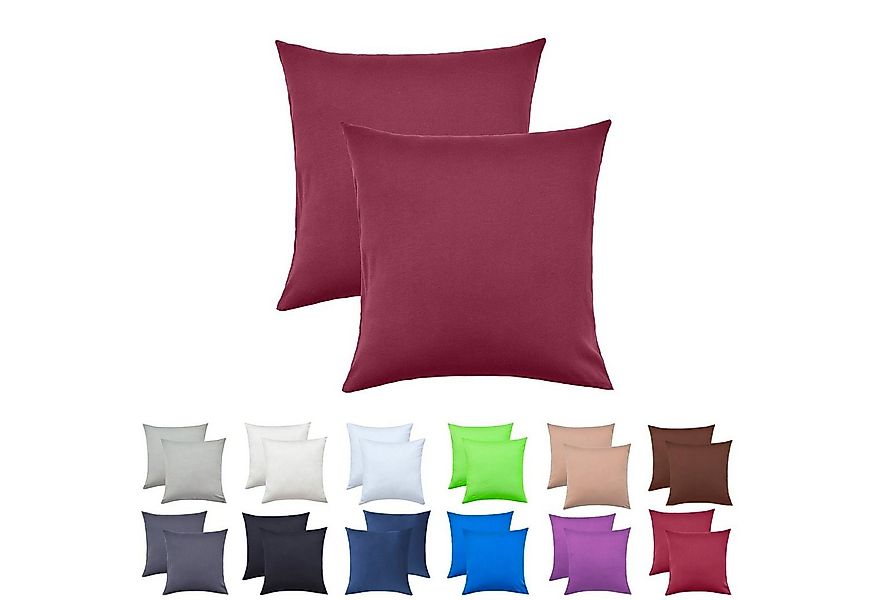 NatureMark Kissenbezüge 2er Pack Jersey Kissenbezug Kissenhülle, (2 Stück), günstig online kaufen