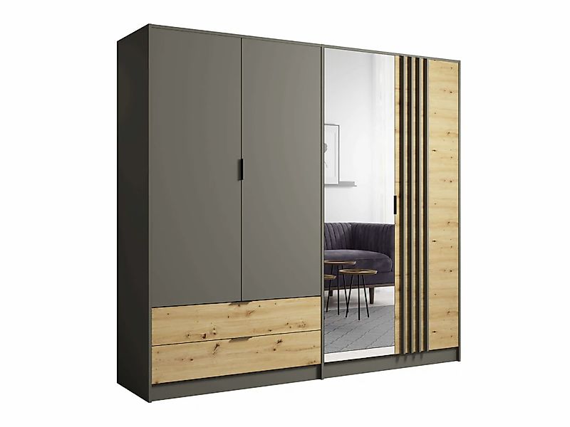 Home affaire Kleiderschrank "Kleiderschrank Loreto mit Schubkästen und Spie günstig online kaufen